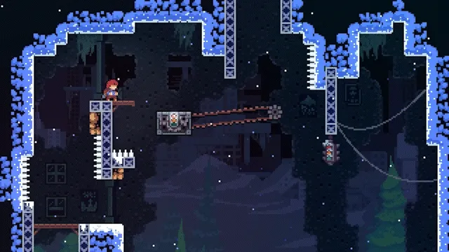 Celeste 的角色碰到尖刺死亡(來源:Pablo)